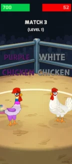 Manok na pula white and purple chicken